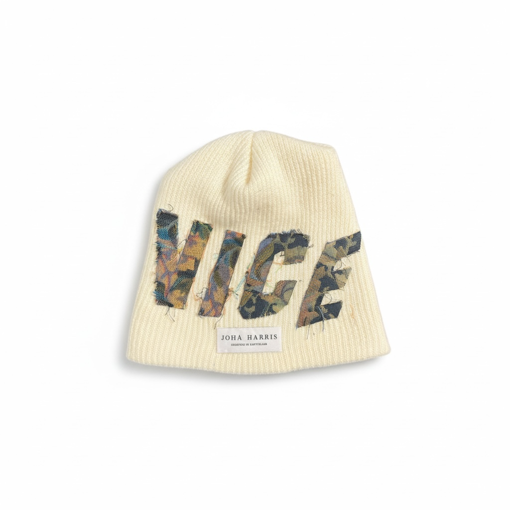 Cream VICE Beanie